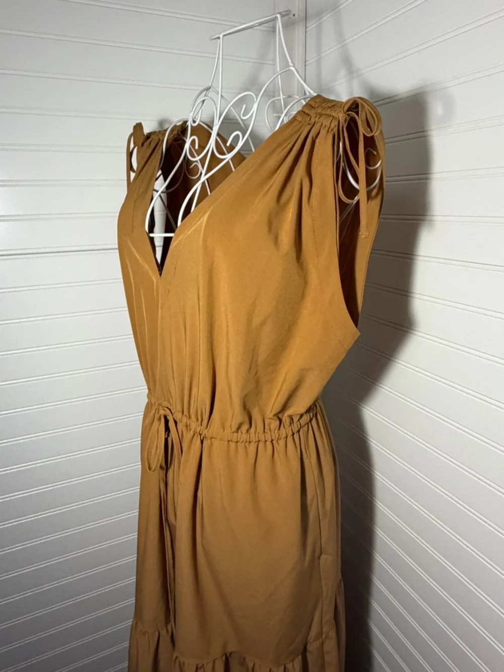 Calvin Klein Deep Tan Maxi Dress - Picture 6 of 11